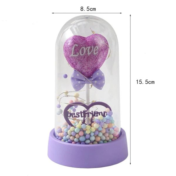 Eternal Galaxy Rose with LED Lights Romantic Gift for Valentine’s Day and Wedding