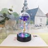 Eternal LED Rose in Glass Dome for Valentine's Day, Wedding, and Romantic Gifts