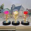 Eternal LED Rose in Glass Dome for Valentine's Day, Wedding, and Romantic Gifts