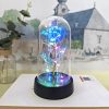 Eternal LED Rose in Glass Dome for Valentine's Day, Wedding, and Romantic Gifts