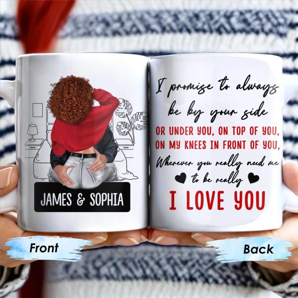 Eternal Promise To Be By Your Side, Romantic Couple Design - Personalized Custom Coffee Mug - CPL280_MG