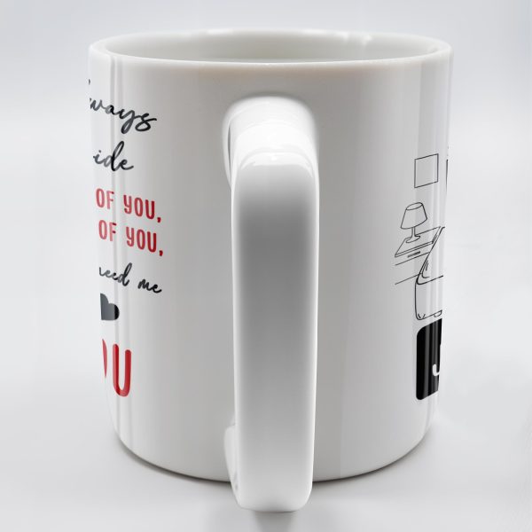 Eternal Promise To Be By Your Side, Romantic Couple Design - Personalized Custom Coffee Mug - CPL280_MG