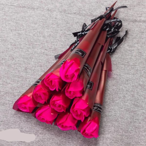 Eternal Red Rose Artificial Bouquet 10 or 20 Stems