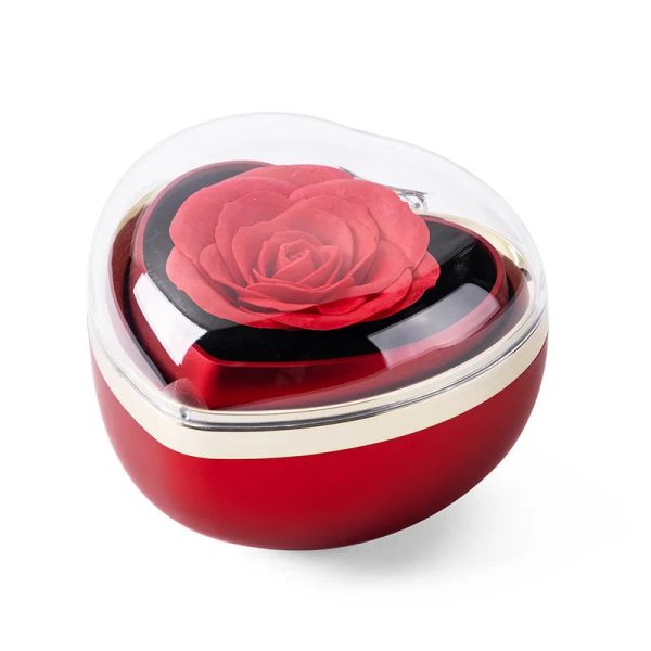 Eternal Red Rose Necklace in Preserved Flower Gift Box for Women Birthday and Valentine’s Day