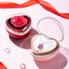 Eternal Red Rose Necklace in Preserved Flower Gift Box for Women Birthday and Valentine’s Day