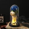 Eternal Rose in Glass Dome Handmade Artificial Flower for Gifts and Decoration