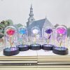 Eternal Rose Lamp LED Artificial Silk Flower Creative Gift for Valentine’s Day and Mother’s Day