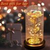 Eternal Rose Lamp LED Artificial Silk Flower Creative Gift for Valentine’s Day and Mother’s Day