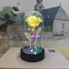 Eternal Rose Lamp LED Artificial Silk Flower Creative Gift for Valentine’s Day and Mother’s Day