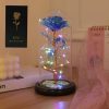 Eternal Rose LED Light Foil Flower In Glass Cover