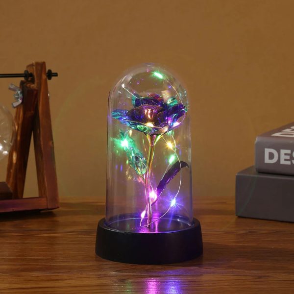 Eternal Rose LED Light Glass Dome