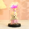 Eternal Rose LED Light in Glass Dome for Romantic Gifts