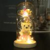 Eternal Rose LED Light in Glass Dome for Romantic Gifts