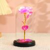 Eternal Rose LED Light in Glass Dome for Romantic Gifts