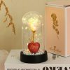 Eternal Rose LED Light in Glass Dome for Valentine's Day and Special Gifts