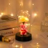 Eternal Rose LED Light in Glass Dome for Valentine's Day and Special Gifts