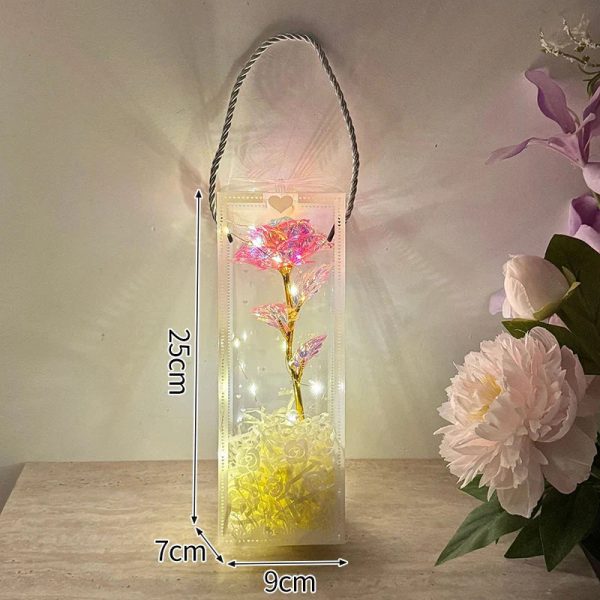 Eternal Rose LED Light in Glass Dome for Valentine's Day and Special Gifts