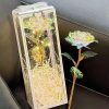 Eternal Rose LED Light with Acrylic Cover Romantic Desktop Flower Decoration