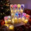 Eternal Rose LED Light with Acrylic Cover Romantic Desktop Flower Decoration