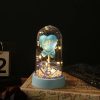 Eternal Rose LED Light with Acrylic Cover Romantic Desktop Flower Decoration