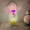 Eternal Rose LED Light with Acrylic Cover Romantic Desktop Flower Decoration