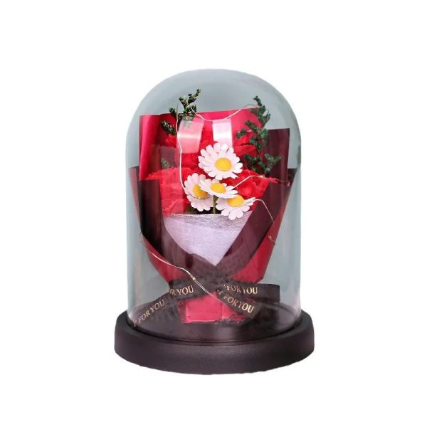 Eternal Rose Starry Glass Dome Decor