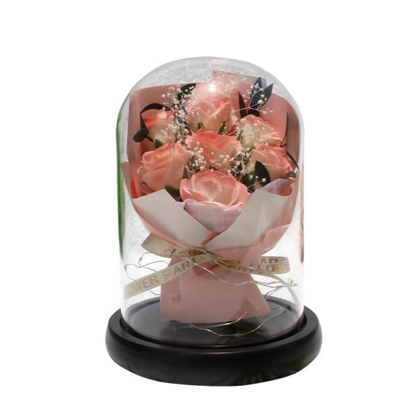 Eternal Rose Starry Glass Dome Decor