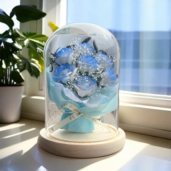Eternal Rose Starry Glass Dome Decor