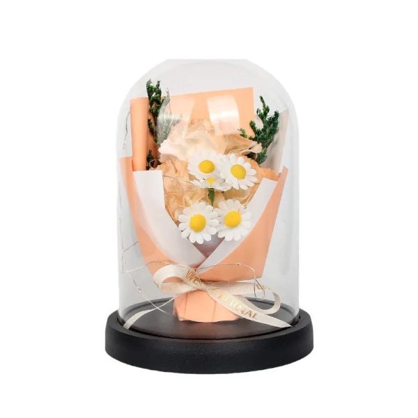 Eternal Rose Starry Glass Dome Decor