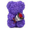 Eternal Rose Teddy Bear Artificial Floral Gift 25cm