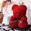 Eternal Rose Teddy Bear Artificial Floral Gift