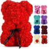Eternal Rose Teddy Bear Artificial Flower Gift for Special Occasions