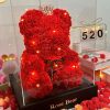 Eternal Rose Teddy Bear Artificial Flower Gift for Special Occasions
