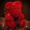 Eternal Rose Teddy Bear with Gift Box and Warm Lights