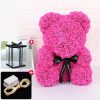 Eternal Rose Teddy Bear with Gift Box and Warm Lights