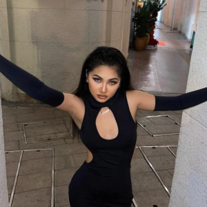 Euphoria Maddy Outfit Cut Out Bodycon Mini Black Dress