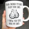 Even Though I'm Not From Your Sack I Know You Still Have My Back, Garlic Bulbs - Personalized Custom Coffee Mug - DAD133_MG