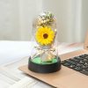 Everlasting Rose LED Glass Dome Bouquet