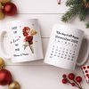 Every Day I Love You More, Couple And Calendar Design - Personalized Custom Coffee Mug - CPL1141_MG