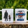 Every hero Needs A Sidekick Personalized White Mug, Gift For Dad