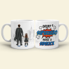 Every hero Needs A Sidekick Personalized White Mug, Gift For Dad