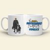 Every Hero Needs A Sidekick, Single Dad Mom White Mug