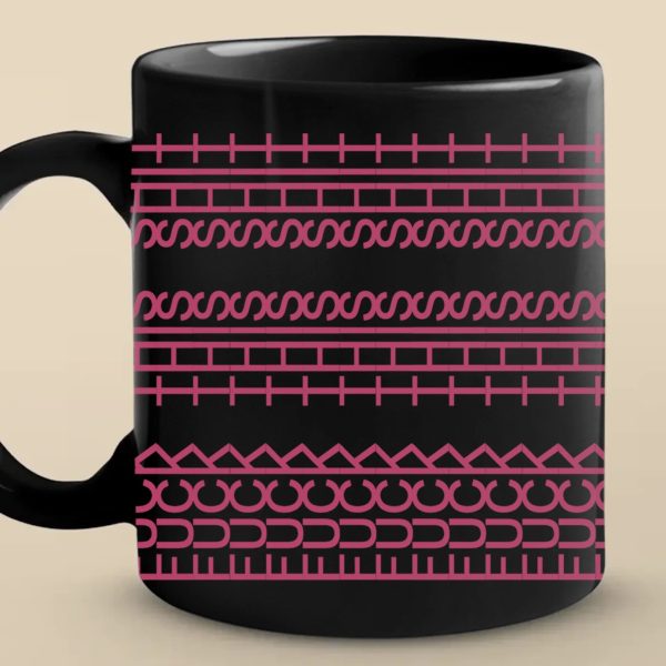 Every Line Has A Rhythm - Friend Black Mug - Gift For Best Friends, Sisters, Family Members, Coworkers