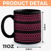 Every Line Has A Rhythm - Friend Black Mug - Gift For Best Friends, Sisters, Family Members, Coworkers