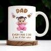 Every Poo I Do I Do It For You, Baby and Poo Emoji - Personalized Custom Coffee Mug - DAD114_MG