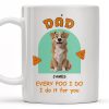 Every Poo I Do I Do It For You, Dog And Poo Emoji - Personalized Custom Coffee Mug - DOG043_MG
