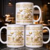 Every Sip Tastes Like Happy Retirement Palm Tree and Beach Design - Personalized Custom Coffee Mug - RETIRE014_MG