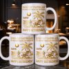 Every Sip Tastes Like Happy Retirement Palm Tree and Beach Design - Personalized Custom Coffee Mug - RETIRE014_MG
