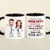Everytime I See Your Butt, Couple Gift, Personalized Mug, Funny Couple Custom Face Coffee Mug