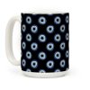 Evil Eye Pattern Black Coffee Mug